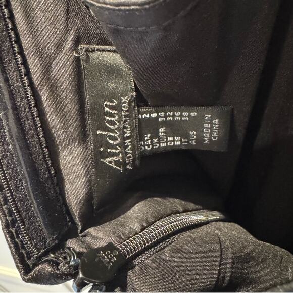 Aidan by Aidan Mattox Cowl Neck Jumpsuit Black 2 - Picture 11 of 12